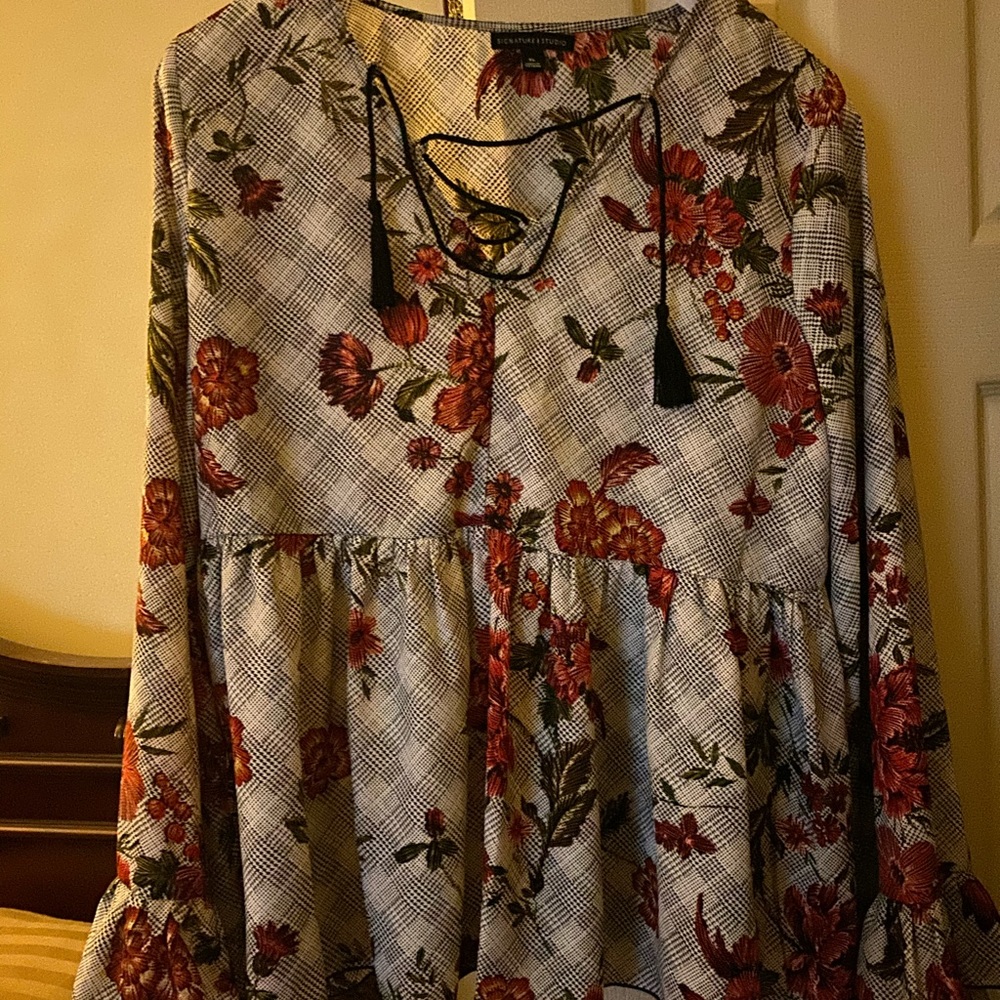 Signature Studio Floral Blouse XL